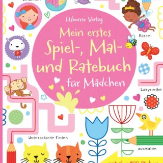 Libro en alemán “erstes spiel, mal-und ratebuch für jungs – “mi primer libro de actividades para jovencitas”