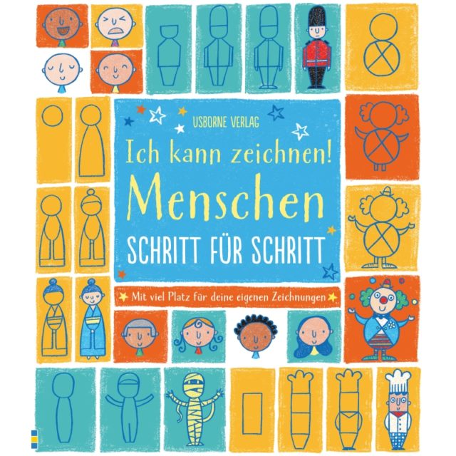 "Ich kann zeichnen! Menschen-schritt für schritt" Deutsch-"yo puedo dibujar personas-paso a paso". Libro para aprender a dibujar en alemán.