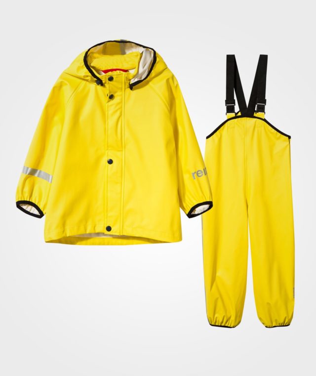 Set chaqueta + jardinera 100% impermeable amarilla 3000 mm reima
