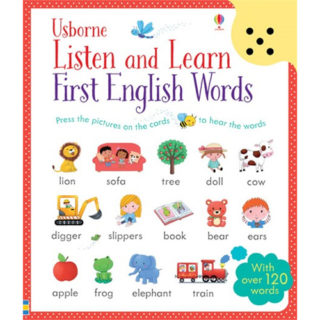 "Listen and learn first english words" english-“escucha y aprende las primeras palabras en inglés” inglés. Diccionario ilustrado