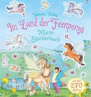 "Im Land der Feenponys: mein Stickerbuch"-deutsch-“En el país de los ponys: mi libro de calcomanías”- Libro de actividades en alemán.