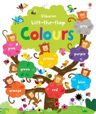 Libro de aprendizaje de los colores en inglés "lift the flap colours"-english-"las ventanitas de colores"