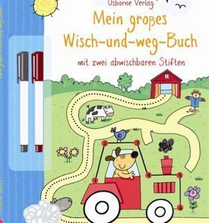 "Mein grosses wisch-und-weg-Buch"- Deutsch-"el gran libro para escribir y borrar"- Libro de actividades en alemán.