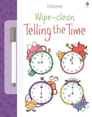 "wipe clean telling the time"-english-"borra y aprende a ver la hora" inglés