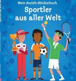 "Mein Stickerbuch: Sportler aus aller Welt"-Deutsch-“Libro de calcomanías: deportistas de todo el mundo”- Libro de actividades en alemán.