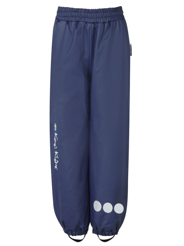 Pantalón + suspensores para la lluvia 100% impermeable azul marino 5000mm kozikidz