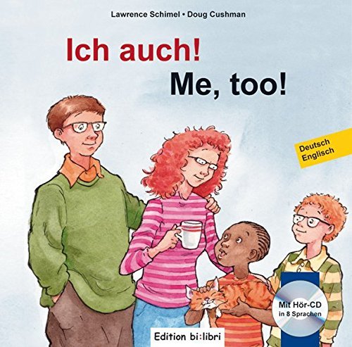 "ich auch! me too!" Libro de cuentos alemán-inglés "yo también!" Con CD en 8 idiomas