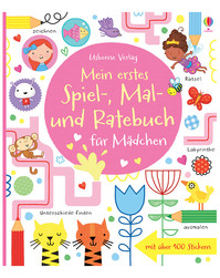 Libro en alemán “erstes spiel, mal-und ratebuch für jungs – “mi primer libro de actividades para jovencitas”