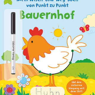 Libro alemán: Mein Wisch-und-weg-Buch von Punkt zu Punkt: Bauernhof