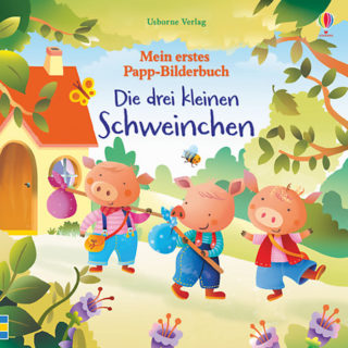 Cuento clásico en alemán: Mein erstes Papp-Bilderbuch: Die drei kleinen Schweinchen . Mi primer libro de dibujos: Los tres cerditos