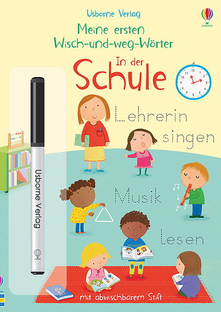 Libro alemán: Meine ersten Wisch-und-weg-Wörter: In der Schule