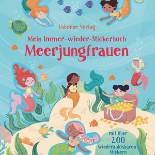 Libro en alemán: Mein Immer-wieder-Stickerbuch: Meerjungfrauen. Mi libro de stickers para pegar una y otra vez: Sirenas