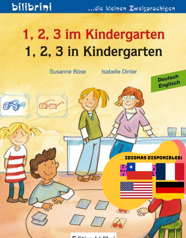 1, 2, 3 im kindergarten cuento bilingue múltiples idiomas sobre jardín infantil y los números del 1 al 10